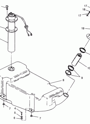 FUEL TANK SL 900 B964291 and  Intl. SL 900 I964291 (4935583558A009)