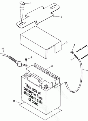 BATTERY BOX SLT 780 B964588 and  Intl. SLT 780 I964588 (4935683568B005)