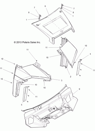 BODY HOOD - R16B1PD1AA / 2P (49BRUTUSHOOD13)