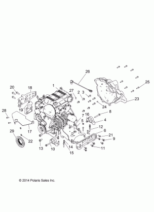 ENGINE MOUNTING - R16B1PD1AA / 2P (49BRUTUSENGINEMTG15)