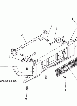 CHASSIS BUMPER FRONT - R16B1PD1AA / 2P (49BRUTUSBUMPERFRT13D)