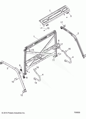 CHASSIS CAB FRAME - R16B1PD1AA / 2P (700659)