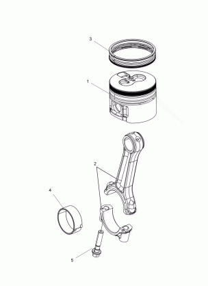 ENGINE CONNECTING ROD AND PISTON SET - R16B1PD1AA / 2P (49BRUTUSCONROD15DSL)