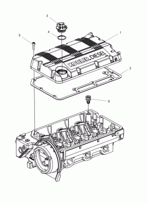 ENGINE ROCKER ARMS COVER and OIL FILLER - R16B1PD1AA / 2P (49BRUTUSROCKERCVR15DSL)