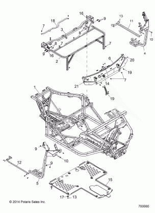 CHASSIS MAIN FRAME - R16B1PD1AA / 2P (49BRUTUSFRAME15)