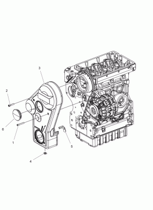 ENGINE TIMING SYSTEM GUARD - R16B1PD1AA / 2P (49BRUTUSTIMINGGUARD15DSL)