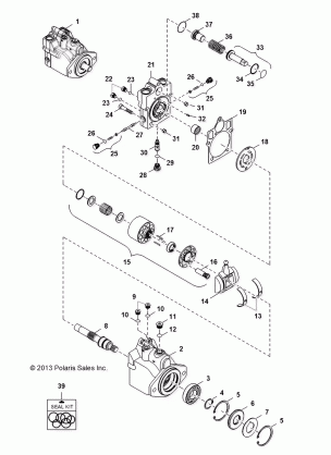 HYDRAULICS MOTOR - R16B1PD1AA / 2P (49BRUTUSMOTORHYD13)