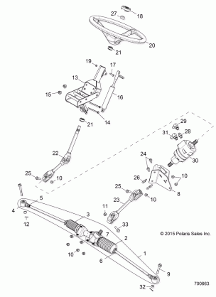 STEERING - R16B1PD1AA / 2P (700663)