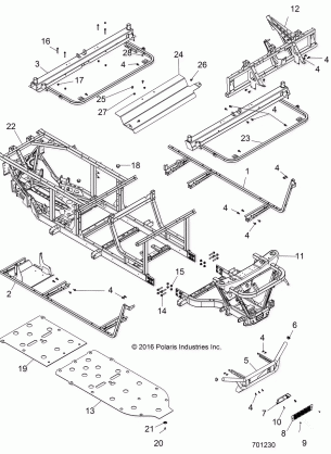 CHASSIS FRAME and FRONT BUMPER - R16RNA57A1 / A9 / A4 / E57AH (701230)