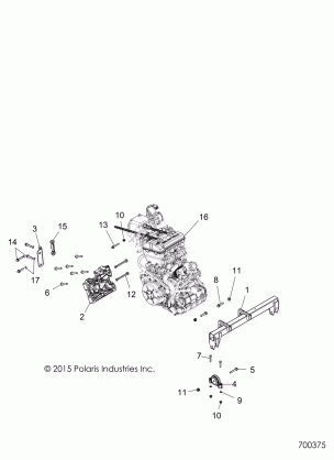 ENGINE ENGINE MOUNTING - R16RT_87 ALL OPTIONS (700375)