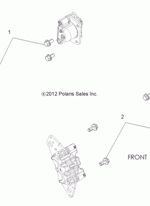 BRAKES CALIPER MOUNTING - R16RT_87 ALL OPTIONS (49RGRCALIPERMTG13900XP)