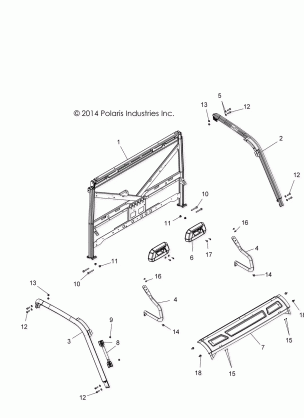 CHASSIS CAB FRAME - R16RT_87 ALL OPTIONS (49RGRCAB15900XP)