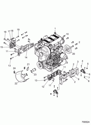 ENGINE MOUNTING - R16RTAD1A1 / E1 (700524)