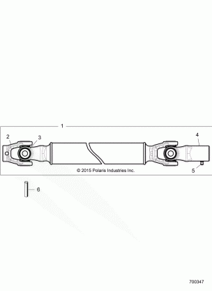 DRIVE TRAIN FRONT PROP SHAFT - R16RTED1E1 (700347)