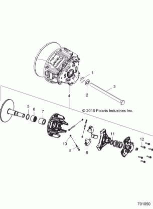 DRIVE TRAIN PRIMARY CLUTCH - R16RTAD1A1 (701050)