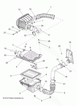 ENGINE AIR INTAKE - R16RTAD1A1 / E1 (49RGRAIRINTAKE15DSL)