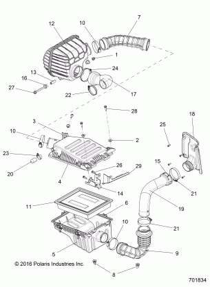 ENGINE AIR INTAKE - R16RTAD1A1 / E1 (701834)