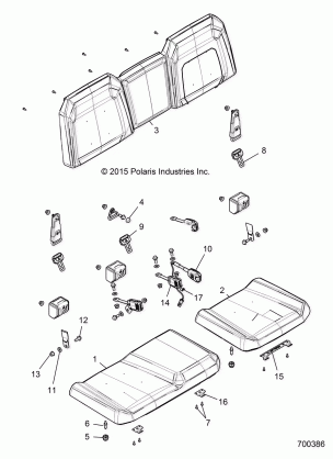 BODY SEAT 60 / 40 FULL BACK - R16RTE87F1 (700386)