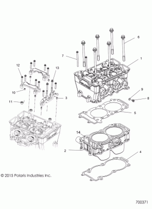 ENGINE CYLINDER and HEAD - R16RTE87F1 / U87FK (700371)