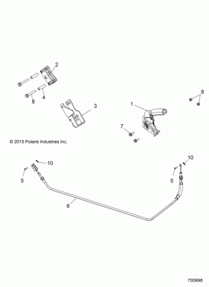 BRAKES PARK BRAKE - R16RTE87F1 / U87FK (700998)