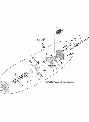 DRIVE TRAIN CLUTCH PRIMARY EBS - R16RTE87F1 / U87FK (49RGRCLUTCHDRV15900XP)