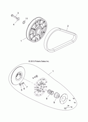 DRIVE TRAIN CLUTCH SECONDARY - R16RTE87F1 (49RGRCLUTCHDVN14900XP)