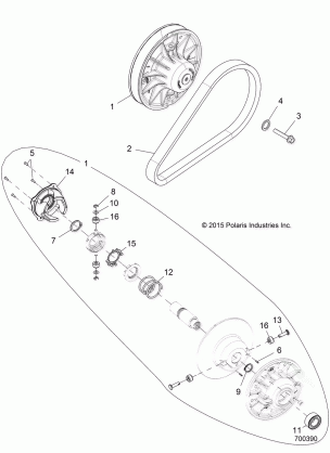 DRIVE TRAIN CLUTCH SECONDARY EBS - R16RTU87FK  (700390)