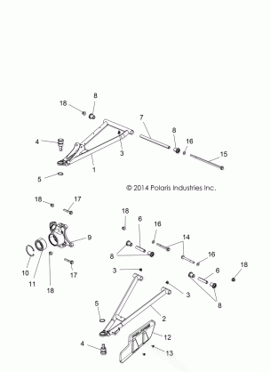 SUSPENSION FRONT - R16RTE87F1 / U87FK (49RGRSUSPFRT15900XP)