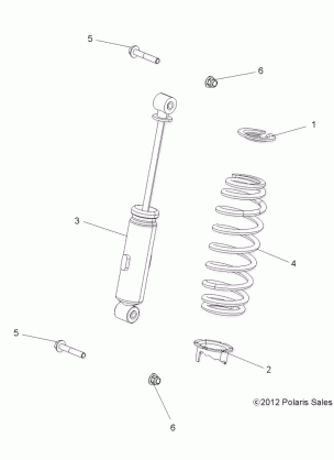 SUSPENSION FRONT SHOCK - R16RTE87F1 / U87FK (49RGRSHOCKFRT7043755)