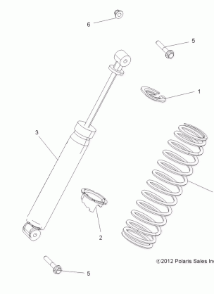 SUSPENSION REAR SHOCK - R16RTE87F1 / U87FK (49RGRSHOCKRR13900XP)