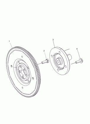 ENGINE FLYWHEEL - R16RTED1F1 (49RGRFLYWHEEL15DSL)