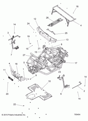 CHASSIS FRAME and FRONT BUMPER - R16RTED1F1 (700455)