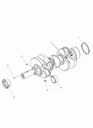 ENGINE CRANKSHAFT - R16RTED1F1 (49RGRCRANKSHAFT15DSL)