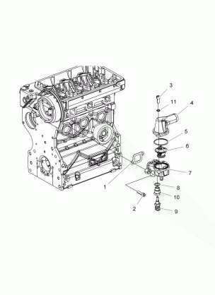 ENGINE THERMOSTAT ASM. - R16RTED1F1 (49RGRTHERMO15DSL)