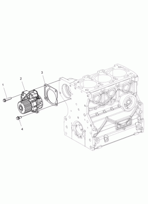 ENGINE WATER PUMP - R16RTED1F1 (49RGRWATRPUMP15DSL)