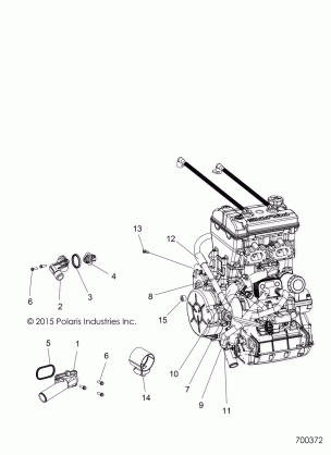 ENGINE COOLING THERMOSTAT and BYPASS - R16RUA87A1 (700372)