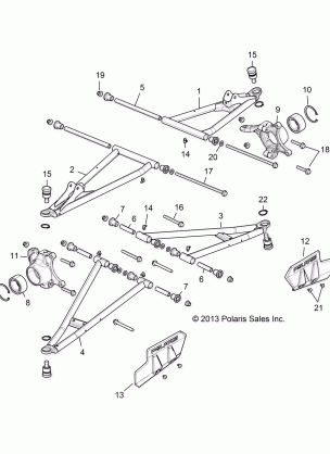 SUSPENSION FRONT CONTROL ARMS - R16RUA / RUE / RVA / RVE ALL OPTIONS (49RGRSUSPFRT14CREW)