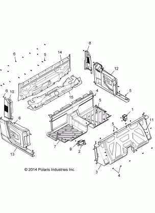 BODY FLOOR REAR - R16RVA57A1 / B1 / E57A9 / B9 (49RGRFLOOR15CREWRR)