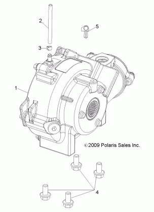 DRIVE TRAIN FRONT GEARCASE MOUNTING - R16RVA57A1 / B1 / E57A9 / B9 (49RGRGEARCASEMTG10450)