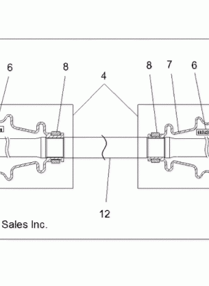 DRIVE TRAIN FRONT HALF SHAFT - R16RVA57A1 / B1 / E57A9 / B9 (49BRUTUSSHAFTDRV13)