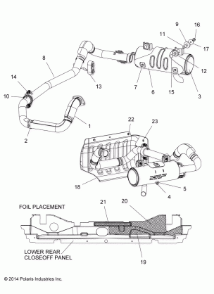 ENGINE EXHAUST - R16RVAD1A1 (49RGREXHAUST151KDSL)