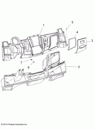 BODY GLOVE BOX STORAGE - R16RVAD1A1 (49RGRGLOVEBOX151KDSL)