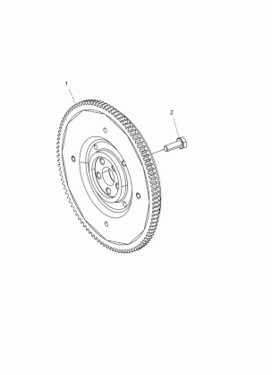 ENGINE FLYWHEEL - R16RVAD1A1 (49OSPSFLYWHEEL15DSL)