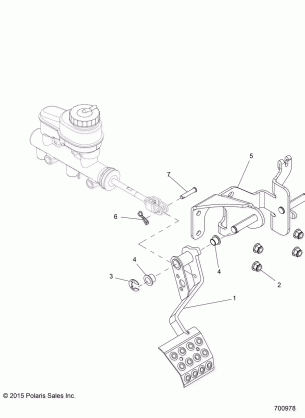 BRAKES PEDAL and MASTER CYLINDER MOUNTING - R16RVAD1A1 (700978)