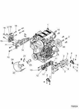 ENGINE MOUNTING - R16RVAD1A1 (700524)