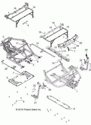 CHASSIS FRAME - R16RVAD1A1 (49RGRCHASSIS15DCREW)