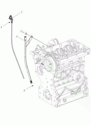 ENGINE OIL DIPSTICK and GUARD - RR16RVAD1A1 (49RGRDIPSTICK15DSL)