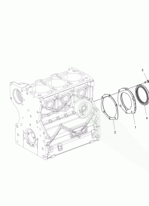 ENGINE CRANKSHAFT OIL SEAL FLANGE - R16RVAD1A1 (49RGROILSEALFLG15DSL)