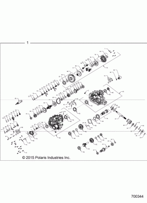 DRIVE TRAIN MAIN GEARCASE INTERNALS - R16RTAD1A1(700344)