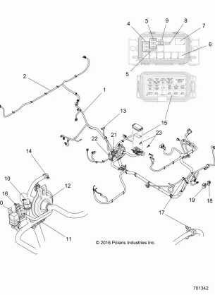 ELECTRICAL HARNESSES - R16RVAD1A1 (701342)